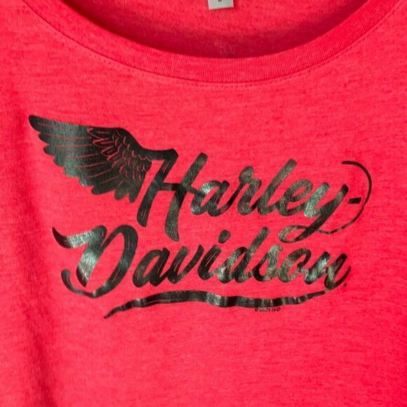 Harley Davidson Red Long Sleeve Tee Medium  New Hampshire, Laconia, Bike Week - Picture 6 of 12